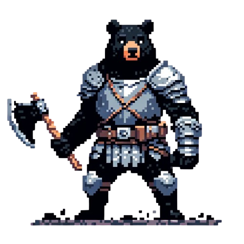 Black Bear Pixel