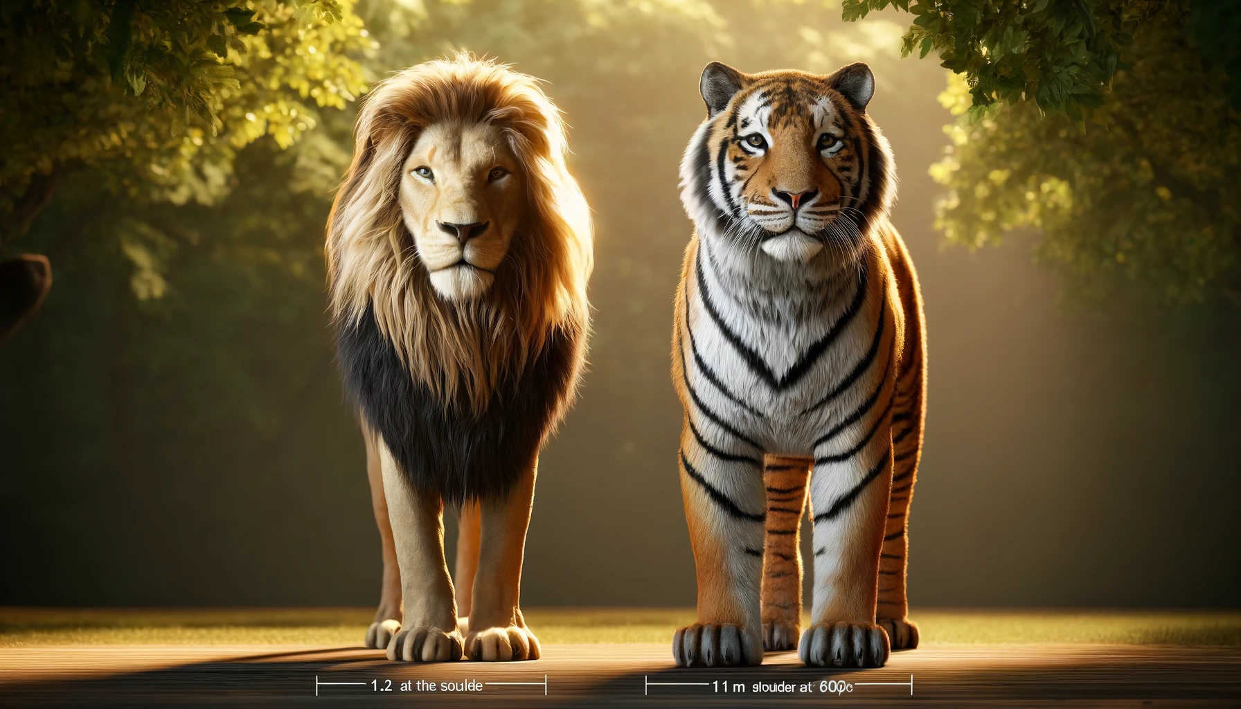 Lion Vs Tiger Size Comparison